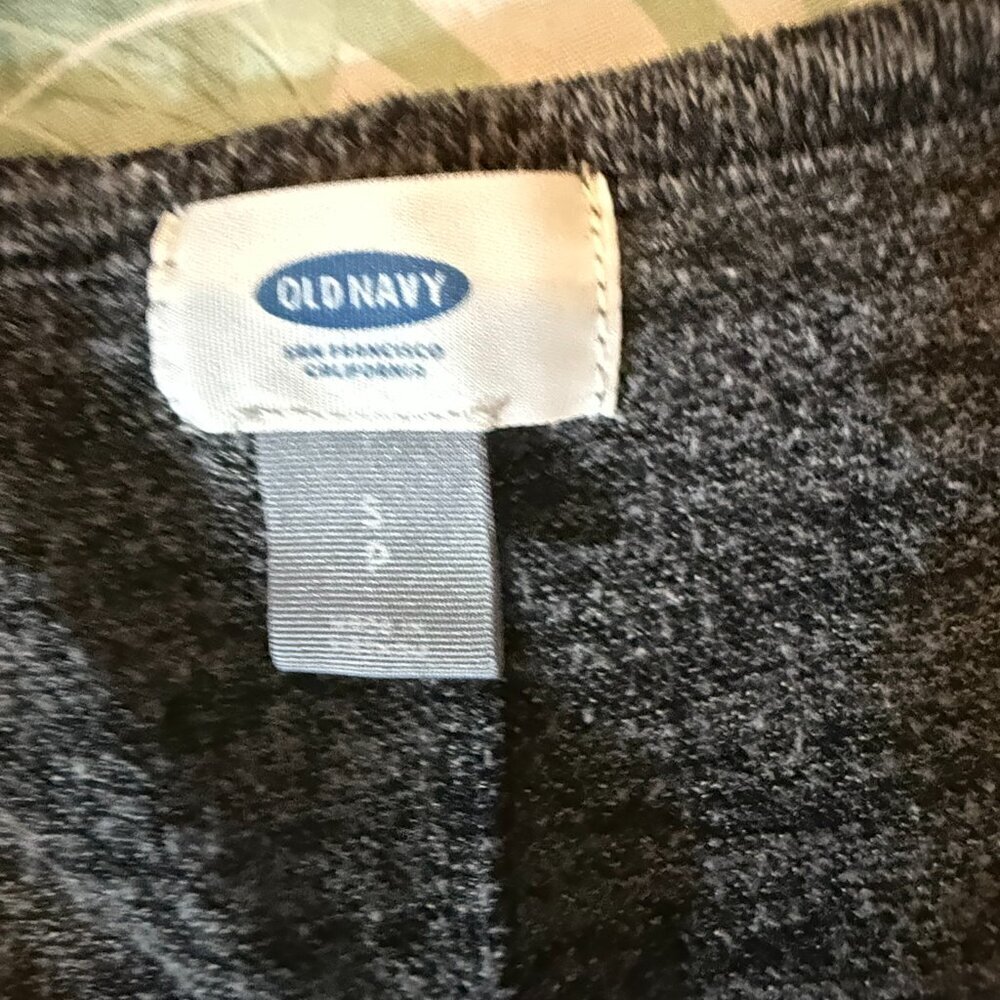 Old Navy dark gray top - size small, long sleeve - Picture 3 of 4